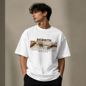 REBIRTH Oversized Graphic T-Shirt